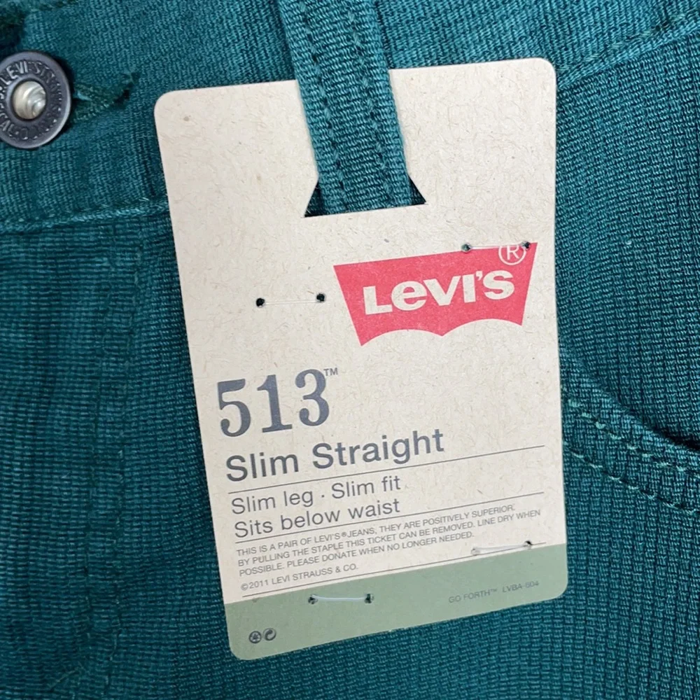 Levi’s 513 boys slim straight fit ponderosa pine pant size 14 27 X 27